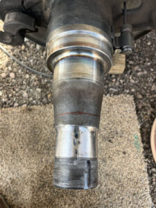Home 10 Heavy-duty truck undergoing spindle repair at AZ Axle Medic.